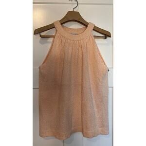 Current Air Los Angeles Tank Blouse Pink Sleeveless Pullover Knit Stretch LARGE